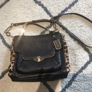 Coach Madison Sadie Satchel Printed Haircalf